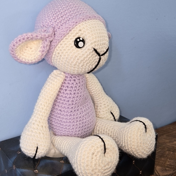 Crochet Keepsake Lamb - Picture 2 of 3